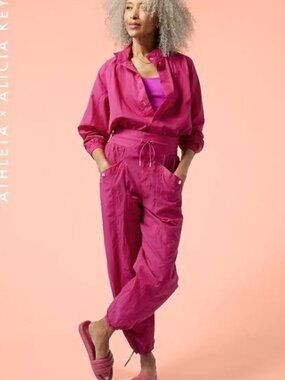 Alicia Keys for Athleta Fuchsia Jumpsuit sz 8